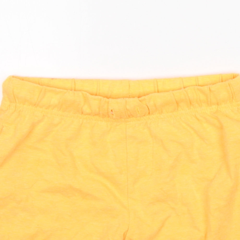 F&F Boys Orange  Cotton Sweat Shorts Size 5-6 Years  Regular