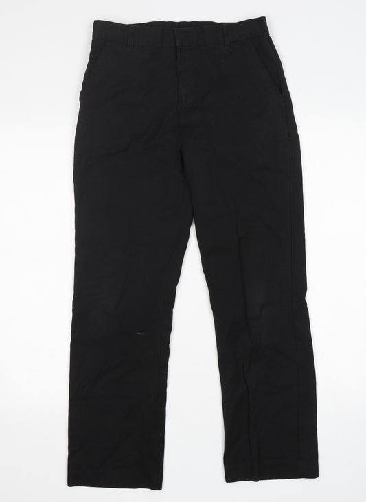Matalan Boys Black  Polyester Dress Pants Trousers Size 13 Years  Regular  - School Wear