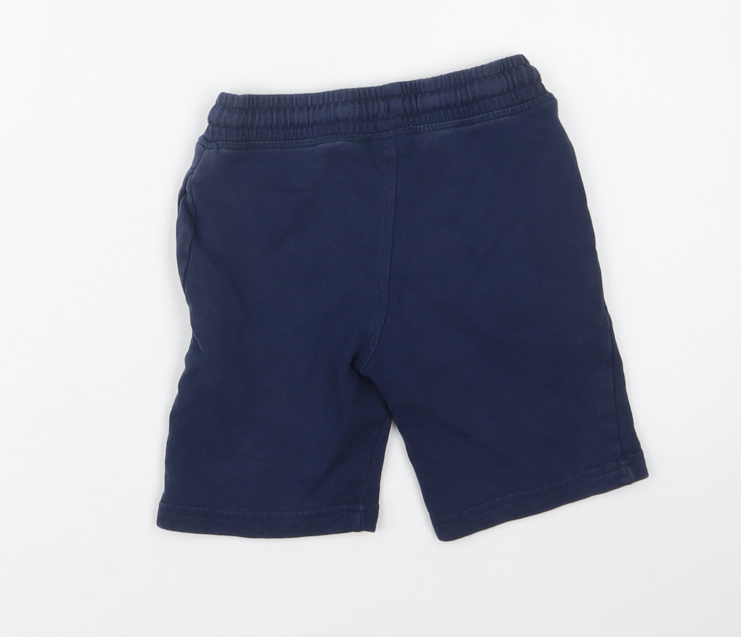 Urban Rascals Boys Blue  Cotton Sweat Shorts Size 5-6 Years  Regular Drawstring