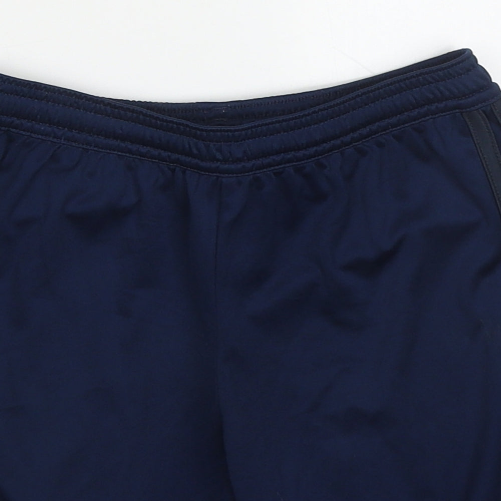 adidas Boys Blue  Polyester Sweat Shorts Size 9-10 Years  Regular  - Manchester United