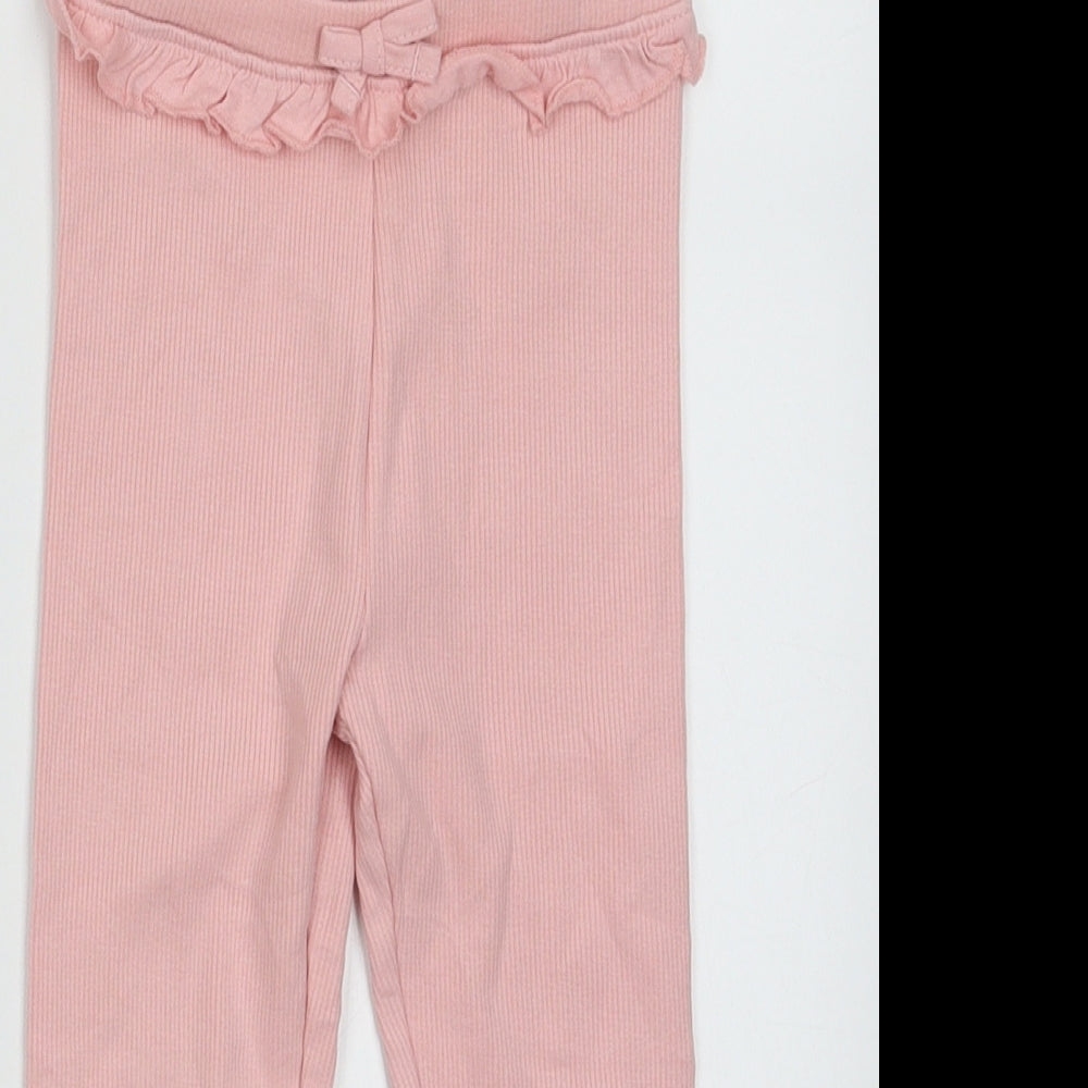 Matalan Girls Pink  Cotton Capri Trousers Size 2-3 Years  Regular