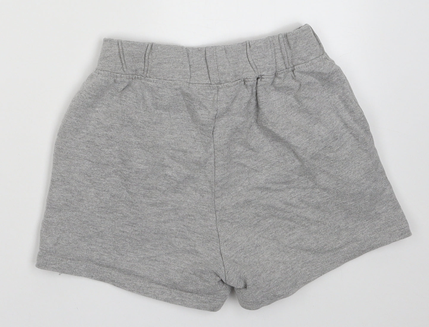 Jeff & Co  Girls Grey  Cotton Sweat Shorts Size 11-12 Years  Regular Tie