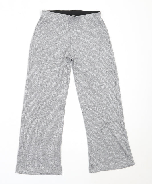Miss Evie Girls Grey  Polyester Sweatpants Trousers Size 8-9 Years  Regular