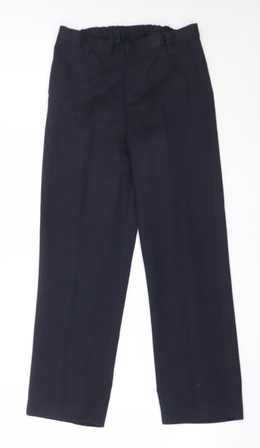 Lily & Dan Boys Blue  Polyester Dress Pants Trousers Size 10-11 Years  Regular  - school