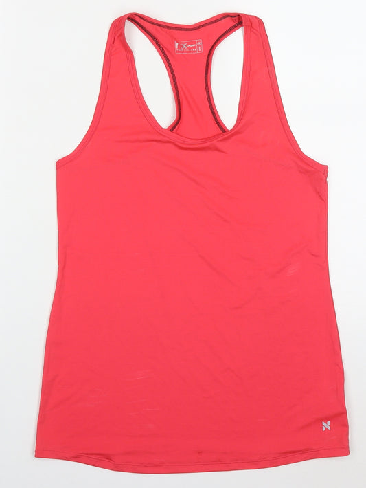 NEXT Womens Pink  Polyester Basic Tank Size 10 Round Neck Pullover
