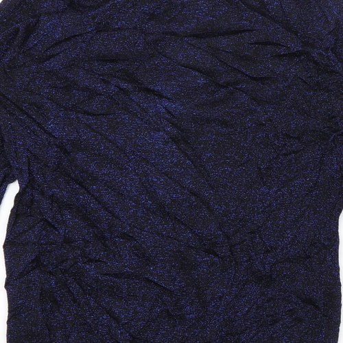 Damsel in a Dress Womens Blue V-Neck  Viscose Pullover Jumper Size M