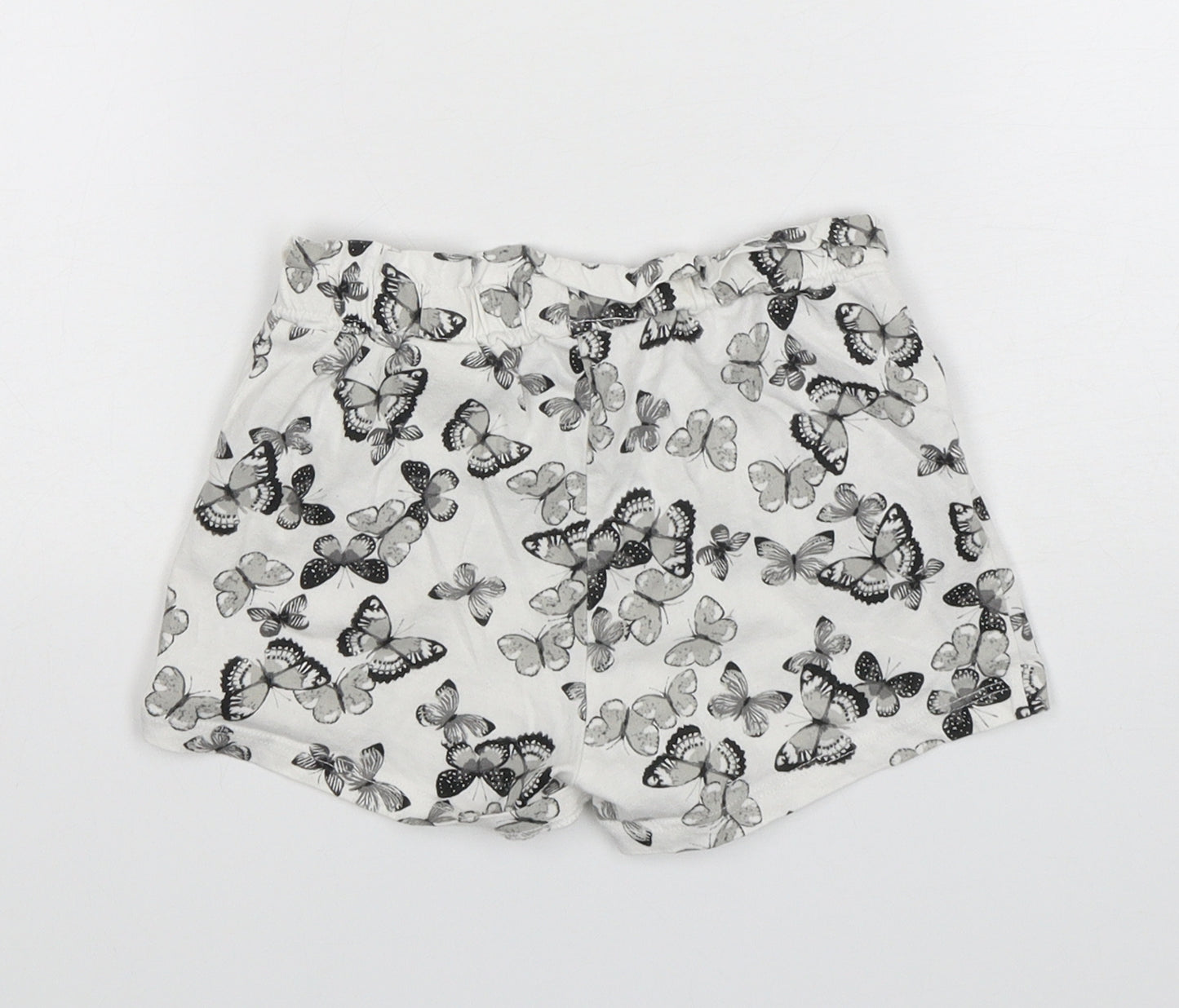 H&M Girls Multicoloured Animal Print Cotton Sweat Shorts Size 5-6 Years  Regular