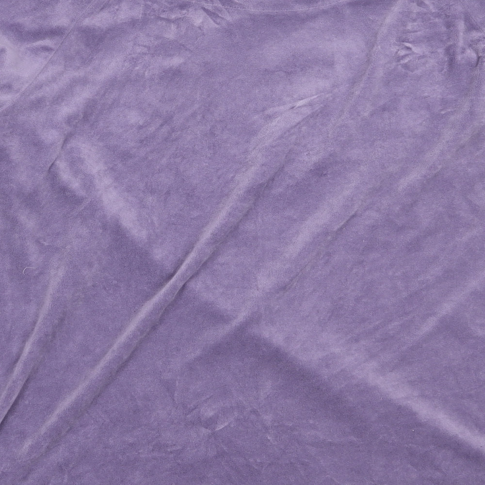 Primark Womens Purple Solid Polyester Top Pyjama Top Size XS