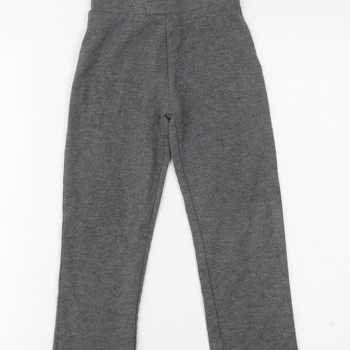Pep & Co Girls Grey  Polyester Jegging Trousers Size 5-6 Years  Regular