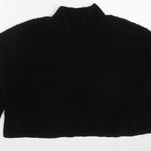 Primark Womens Black Solid Polyester Top Pyjama Top Size 12