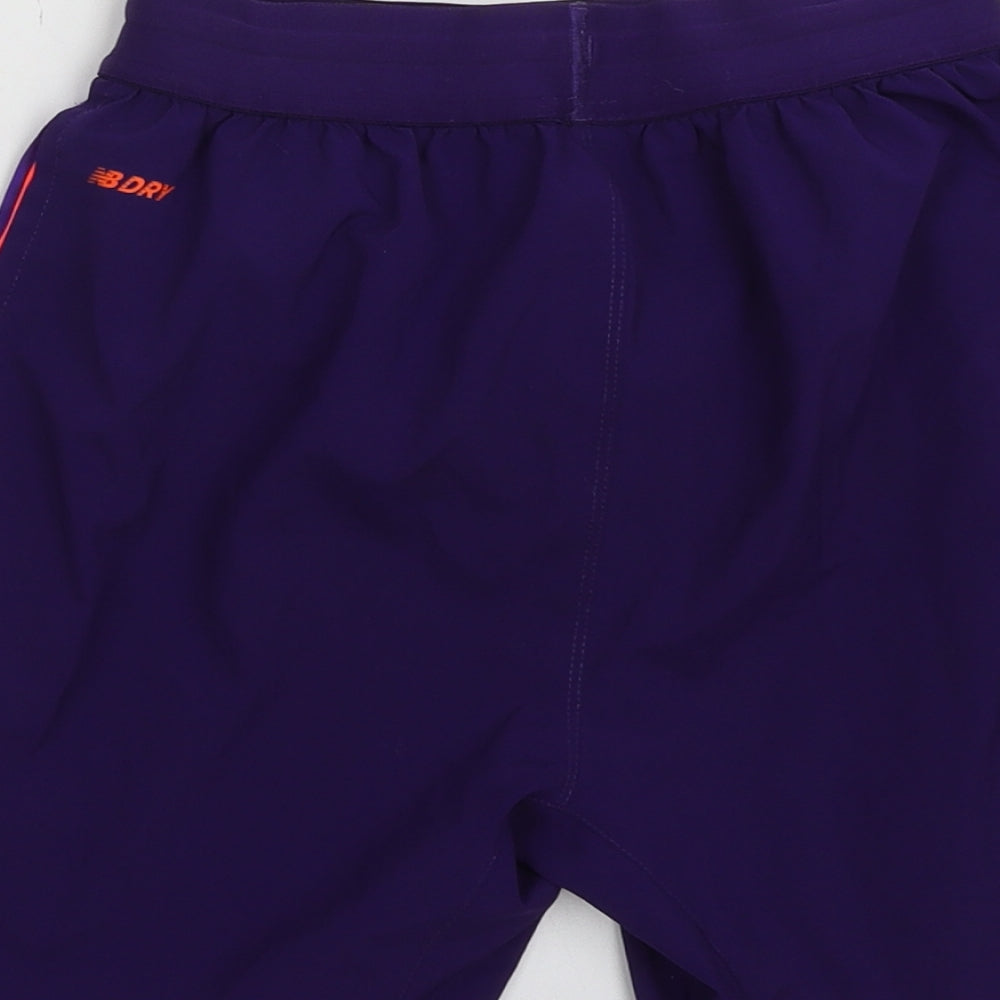 New Balance Boys Purple  Polyester Sweat Shorts Size 9 Years  Regular Tie - Liverpool FC