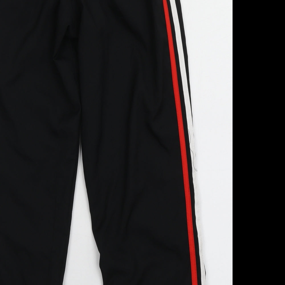 ONeills Boys Black Striped Polyester Jogger Trousers Size 9-10 Years  Regular Tie - Middlewich Town FC
