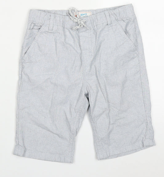 Mantaray Boys Blue  Cotton Bermuda Shorts Size 10 Years  Regular Drawstring