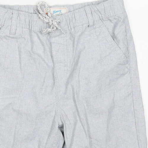 Mantaray Boys Blue  Cotton Bermuda Shorts Size 10 Years  Regular Drawstring