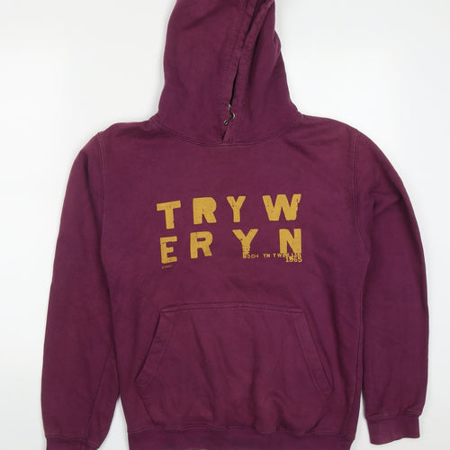 All We Do is Mens Purple  Cotton Pullover Hoodie Size S   - Tryweryn
