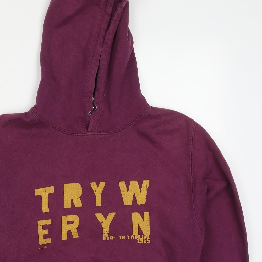 All We Do is Mens Purple  Cotton Pullover Hoodie Size S   - Tryweryn