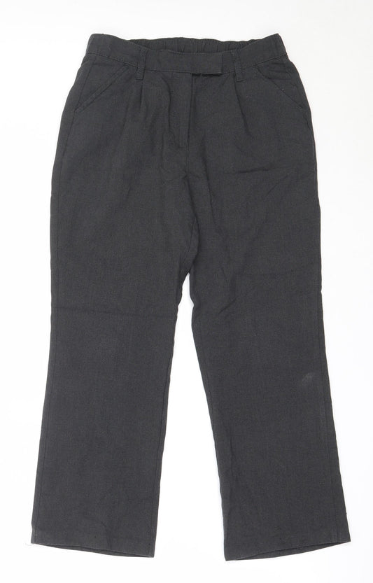 Smart Start Girls Grey  Polyester Dress Pants Trousers Size 10-11 Years  Regular  - school