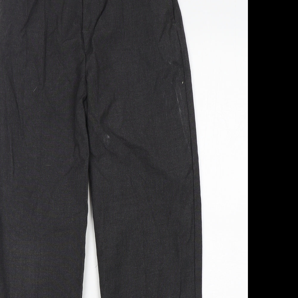 LILY & DAN Boys Grey  Polyester Dress Pants Trousers Size 11-12 Years  Regular  - School Wear