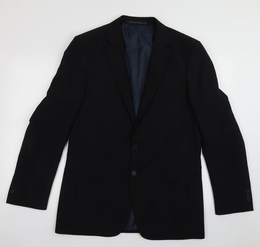 George Mens Black   Jacket  Size 40  Button