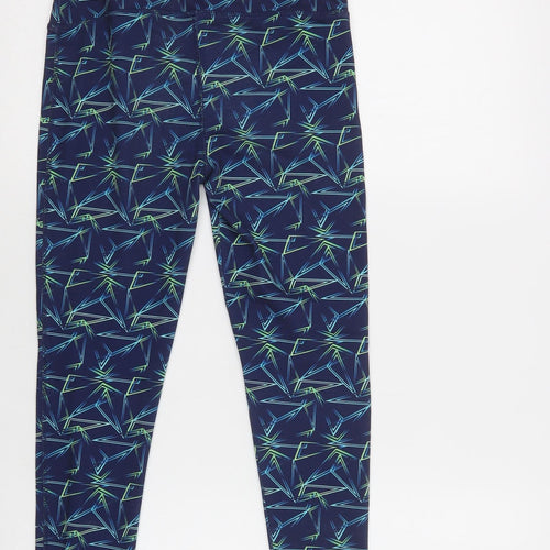 Dunnes Stores Girls Blue Geometric Polyester Jegging Trousers Size 10-11 Years  Regular  - Leggings