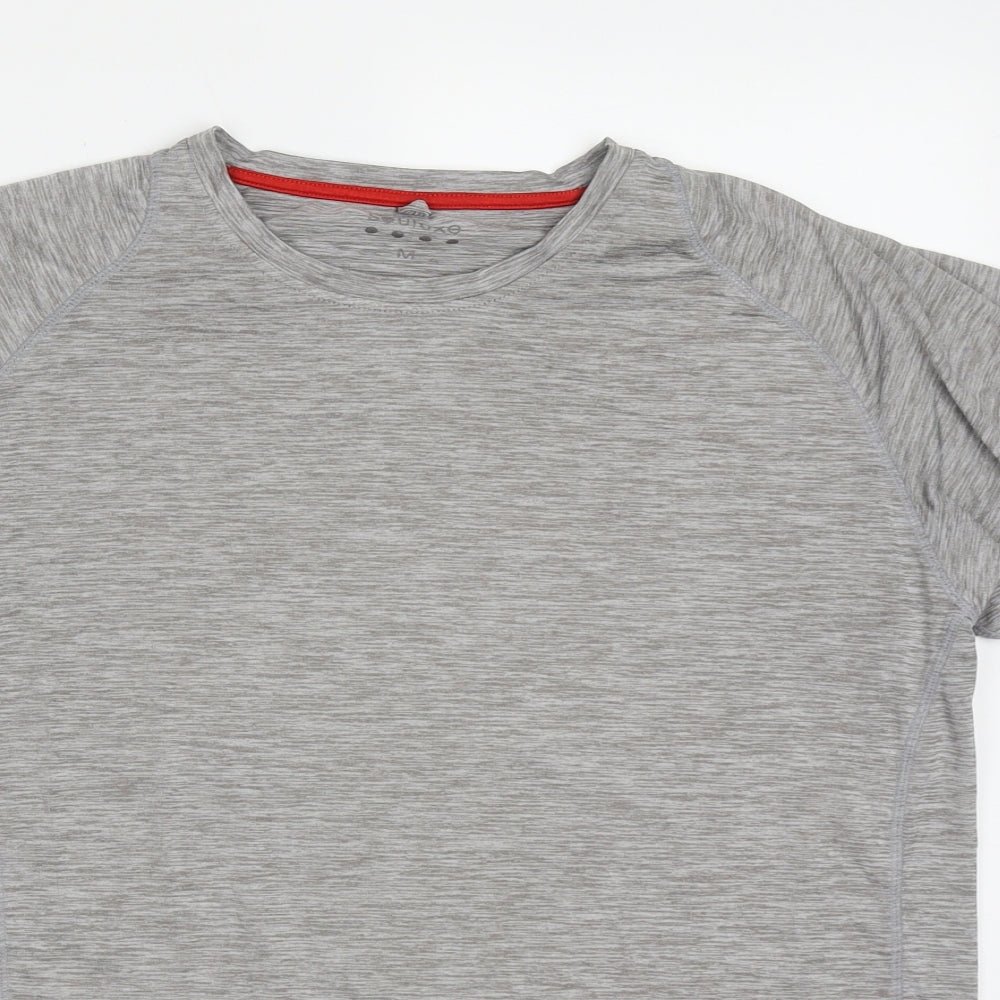 Matalan Mens Grey  Polyester Basic T-Shirt Size M Crew Neck Pullover