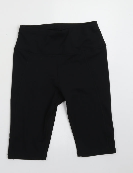 Primark Womens Black  Polyester Sweat Shorts Size 6 L10 in Regular