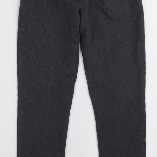 George Boys Grey  Polyester Capri Trousers Size 10-11 Years  Regular Hook & Eye - school wear