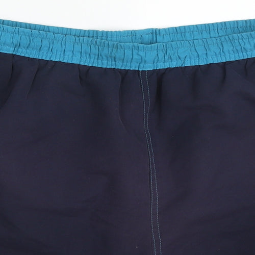 Dunnes Mens Blue  Polyester Athletic Shorts Size M  Regular  - Swim Shorts