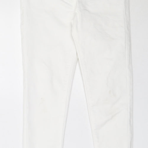 Matalan Girls White  Cotton Jegging Jeans Size 9 Years  Regular