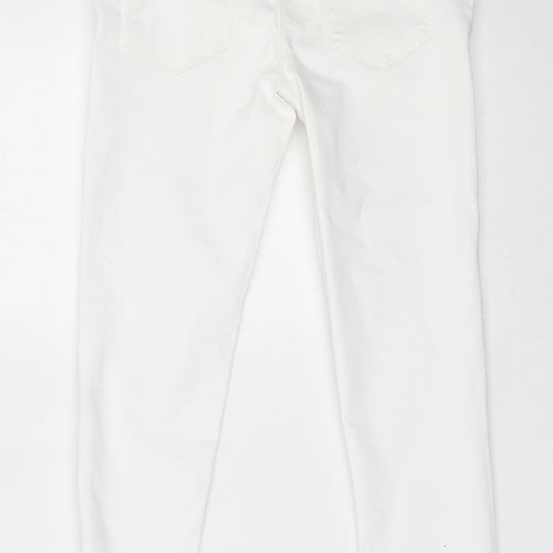 Matalan Girls White  Cotton Jegging Jeans Size 9 Years  Regular