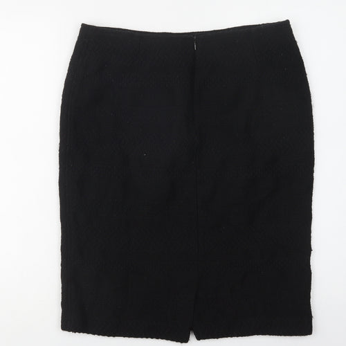 ELLE Womens Black   Straight & Pencil Skirt Size 14   Zip