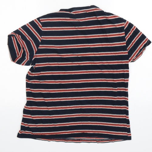 George Mens Multicoloured Striped Cotton  Pyjama Top Size M