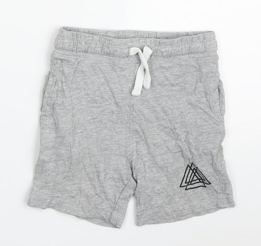 Primark Boys Grey  Cotton Sweat Shorts Size 2-3 Years  Regular Drawstring