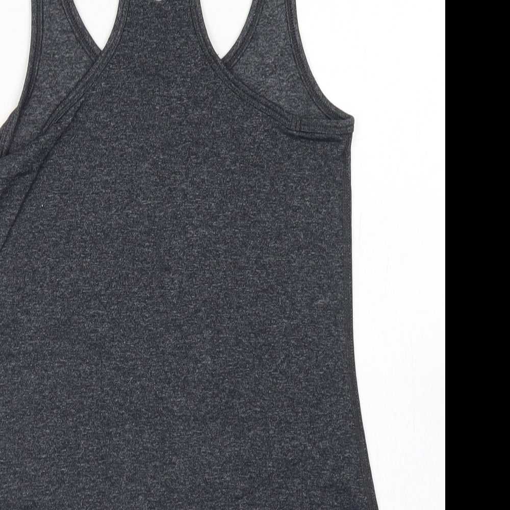 90 Degree Womens Grey  Polyester Basic Tank Size XS Scoop Neck