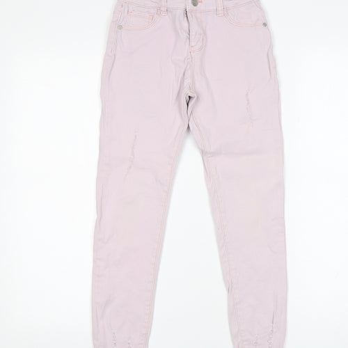 Denim co Girls Pink  Cotton Skinny Jeans Size 9 Years  Regular
