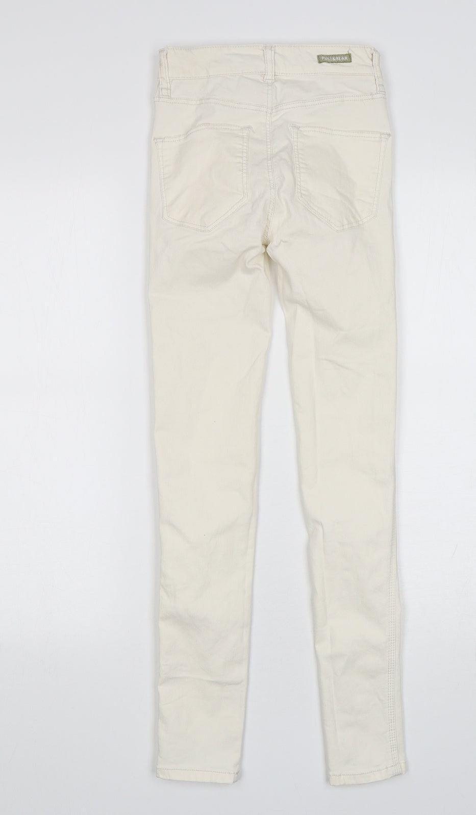 Cream skinny hot sale pants