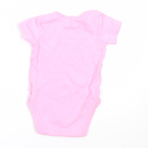 Dunnes Stores Girls Pink  Cotton Babygrow One-Piece Size 3-6 Months