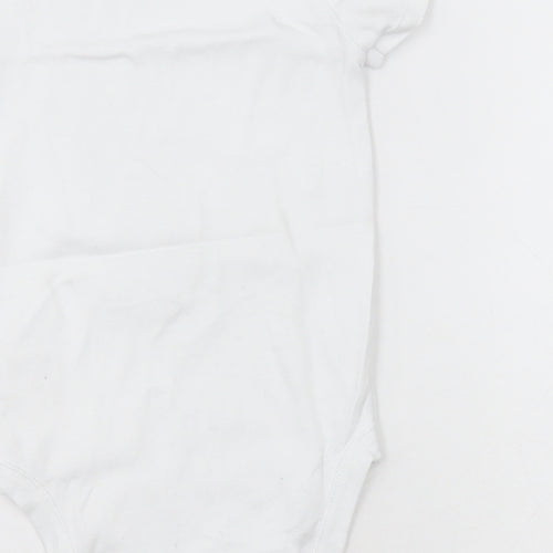 Dunnes Stores Baby White  Cotton Babygrow One-Piece Size 18-24 Months  Button