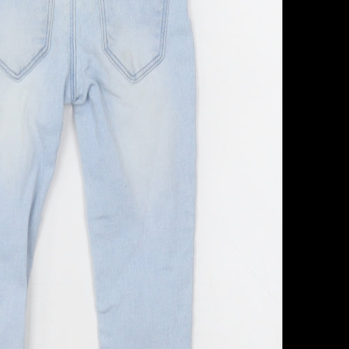 Primark Girls Blue  Cotton Skinny Jeans Size 2-3 Years  Regular Button