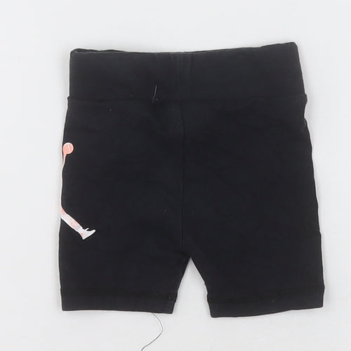 Nike Jordan Girls Black  Cotton Shorts Outfit/Set Size 24 Months