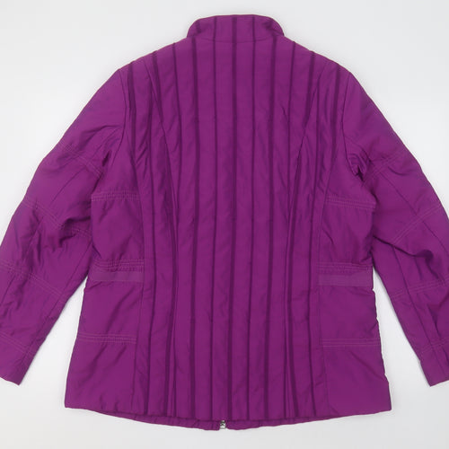 Jobis Womens Purple   Puffer Jacket Jacket Size 18  Zip