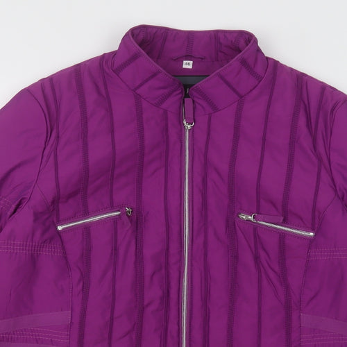 Jobis Womens Purple   Puffer Jacket Jacket Size 18  Zip