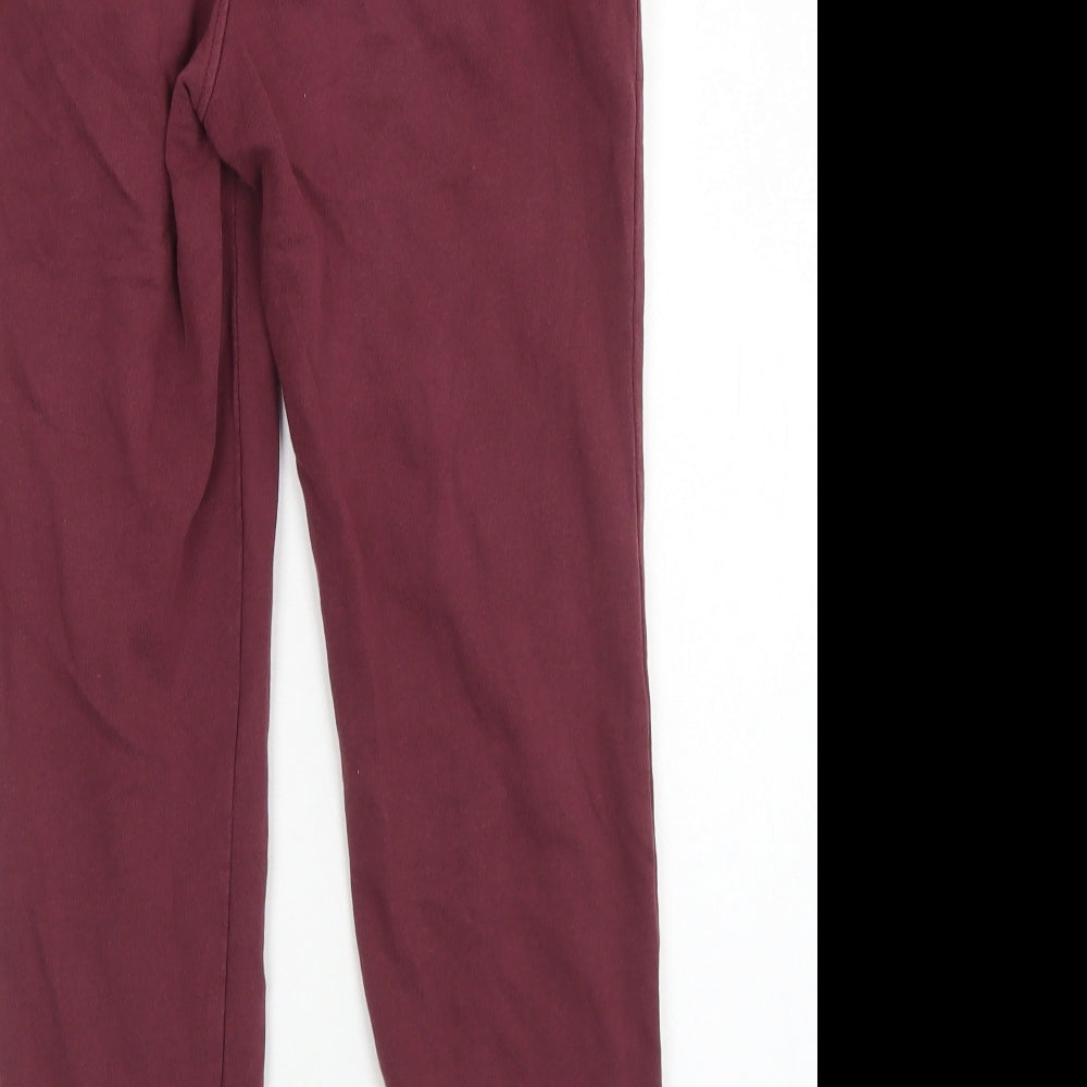 Lily & Dan Boys Purple  Cotton Jogger Trousers Size 9-10 Years  Regular Drawstring