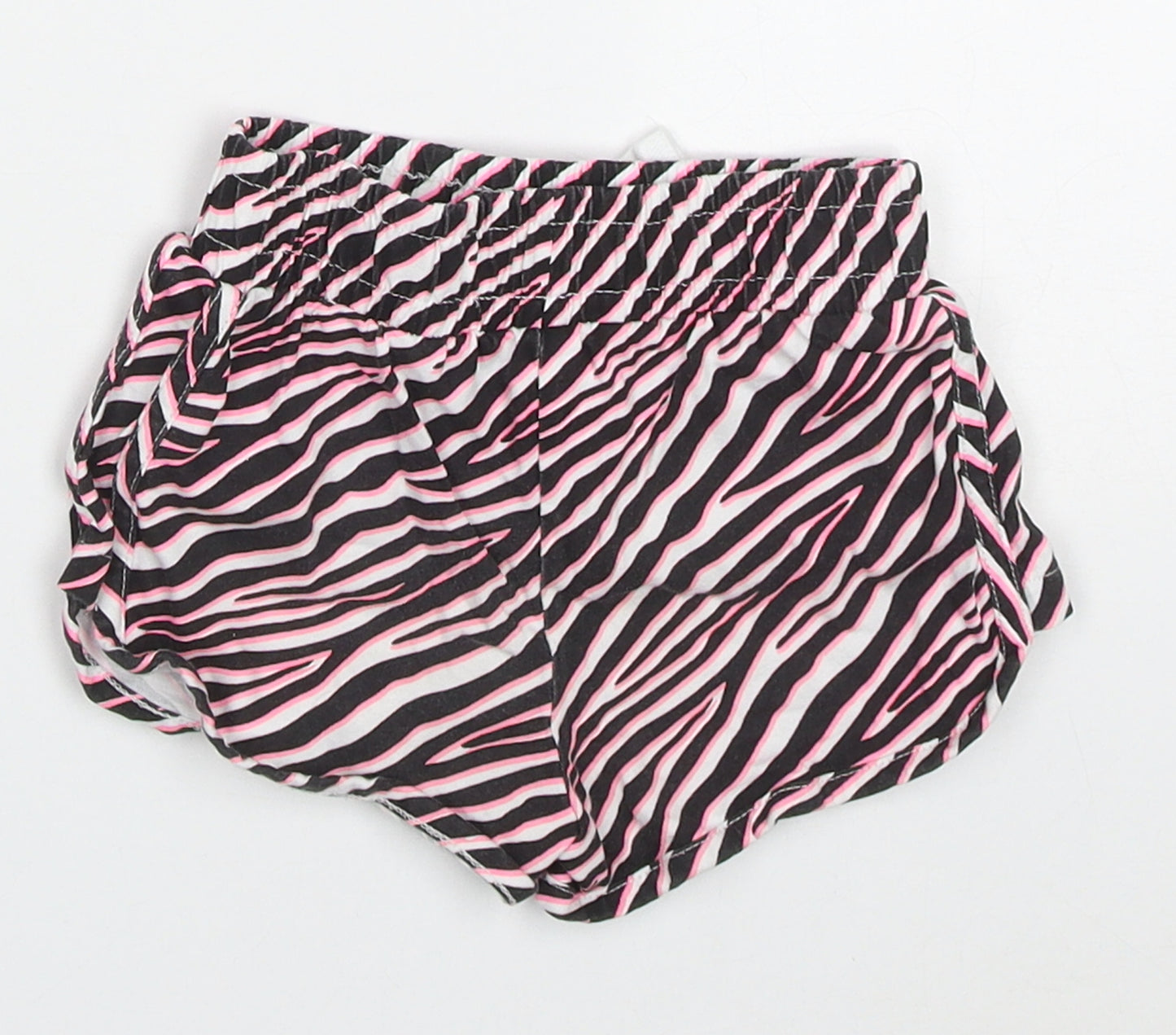 Dunnes Girls Pink Animal Print Cotton Sweat Shorts Size 2-3 Years  Regular Drawstring