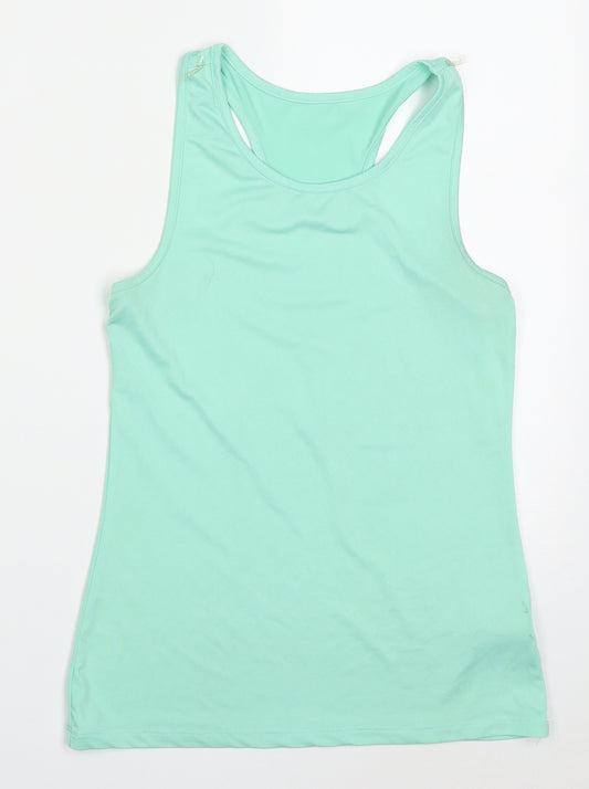 Dunnes Womens Green  Polyester Basic Tank Size S Round Neck Pullover