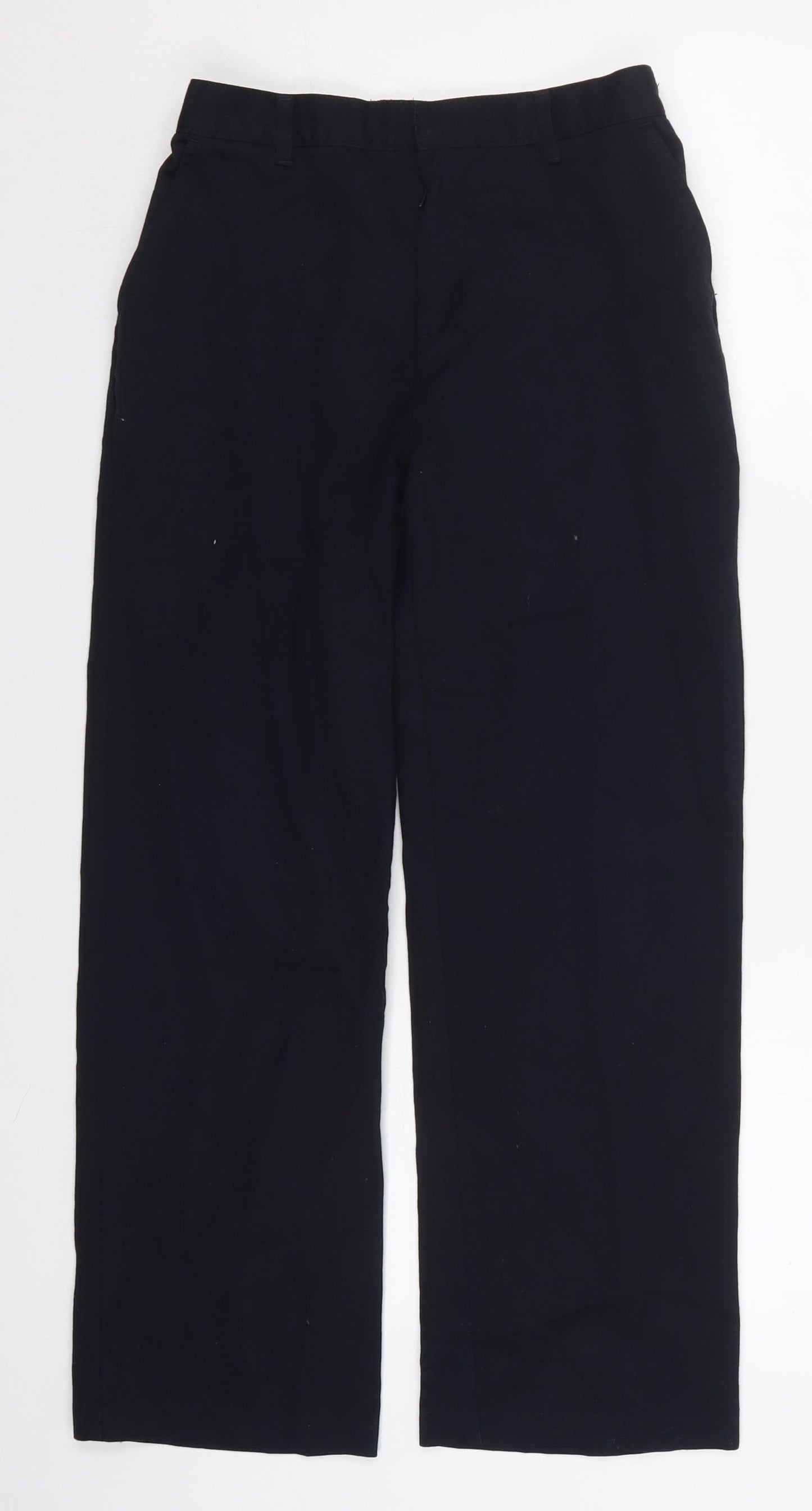 George Boys Blue  Polyester Dress Pants Trousers Size 11-12 Years  Regular Hook & Eye