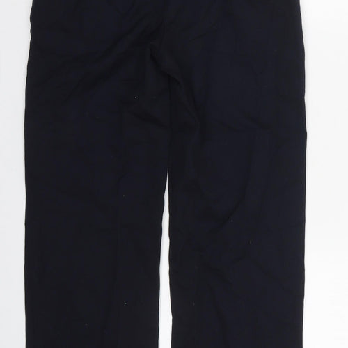 George Boys Blue  Polyester Dress Pants Trousers Size 11-12 Years  Regular Hook & Eye