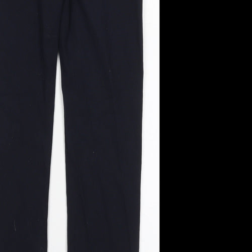F&F Boys Blue  Polyester Dress Pants Trousers Size 12-13 Years  Regular Hook & Eye