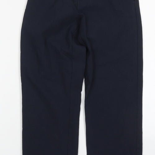 Marks and Spencer Boys Blue  Polyester Dress Pants Trousers Size 10-11 Years  Regular Hook & Eye
