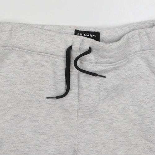 Primark Boys Grey  Cotton Sweat Shorts Size 6-7 Years  Regular Drawstring